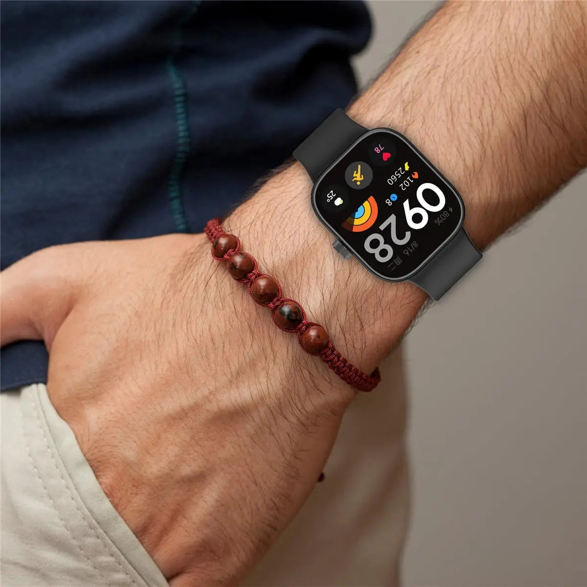 Pulseira Esportiva de Silicone para Redmi Watch 6/5/4 e Xiaomi Mi Band 8/9 Pro - Correia de Reposição, Acessório para Smartwatch