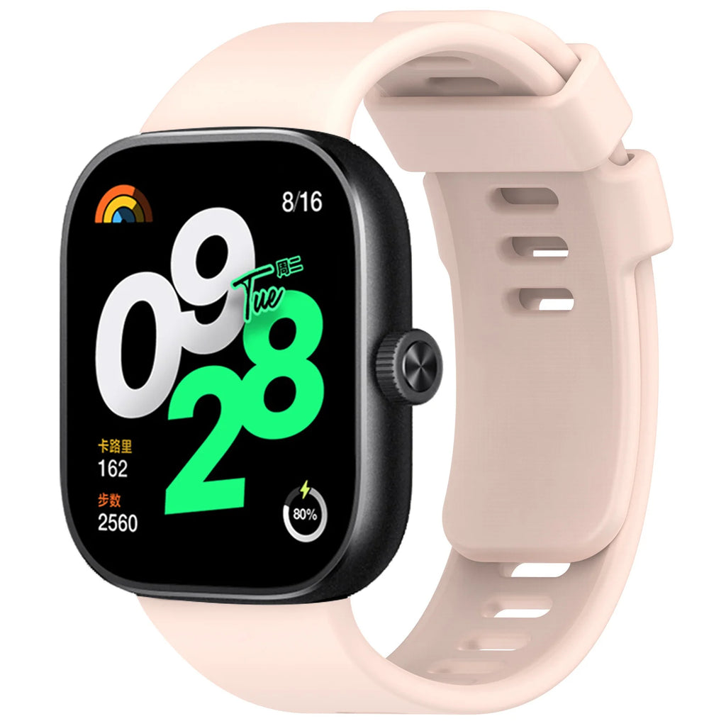 Pulseira Esportiva de Silicone para Redmi Watch 6/5/4 e Xiaomi Mi Band 8/9 Pro - Correia de Reposição, Acessório para Smartwatch