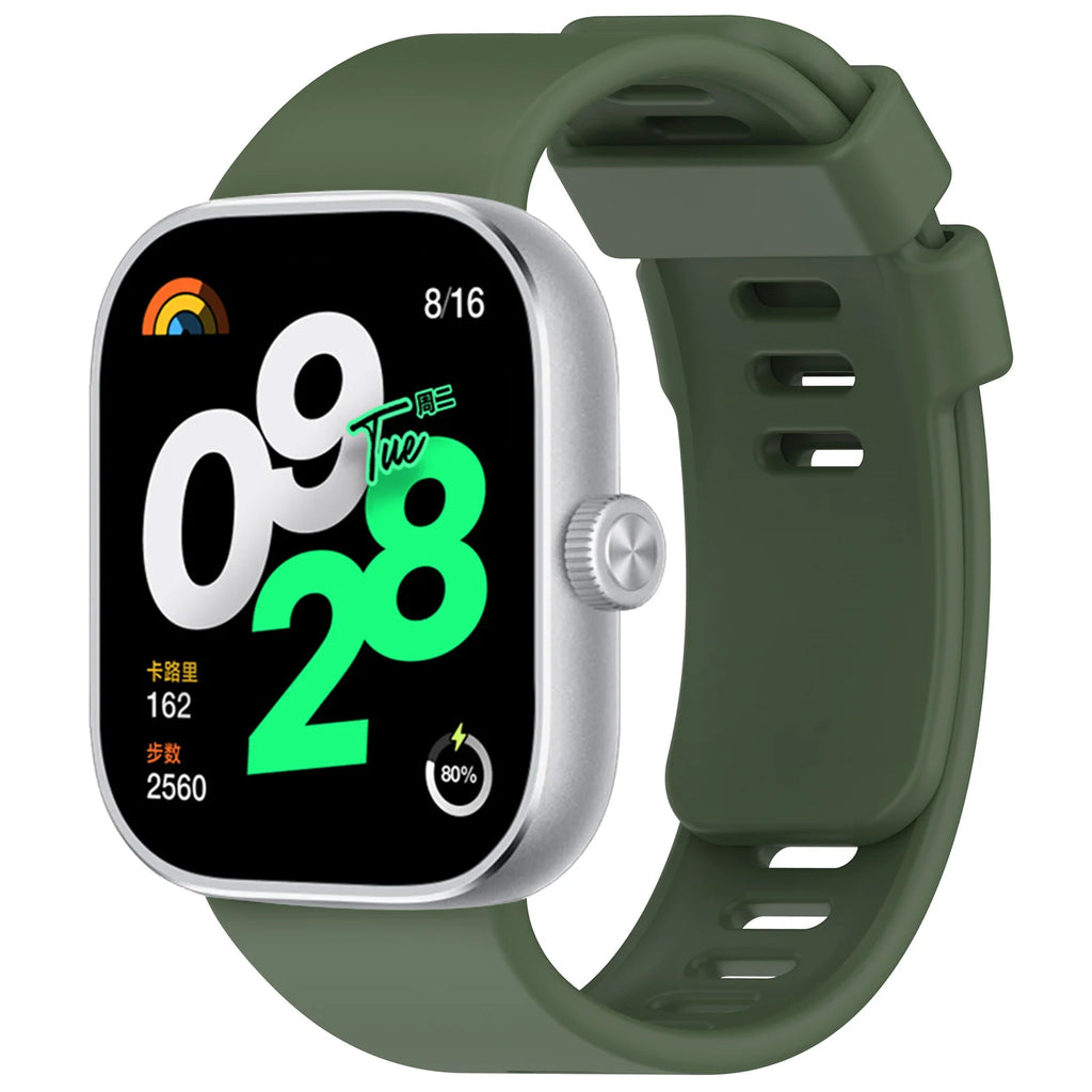 Pulseira Esportiva de Silicone para Redmi Watch 6/5/4 e Xiaomi Mi Band 8/9 Pro - Correia de Reposição, Acessório para Smartwatch