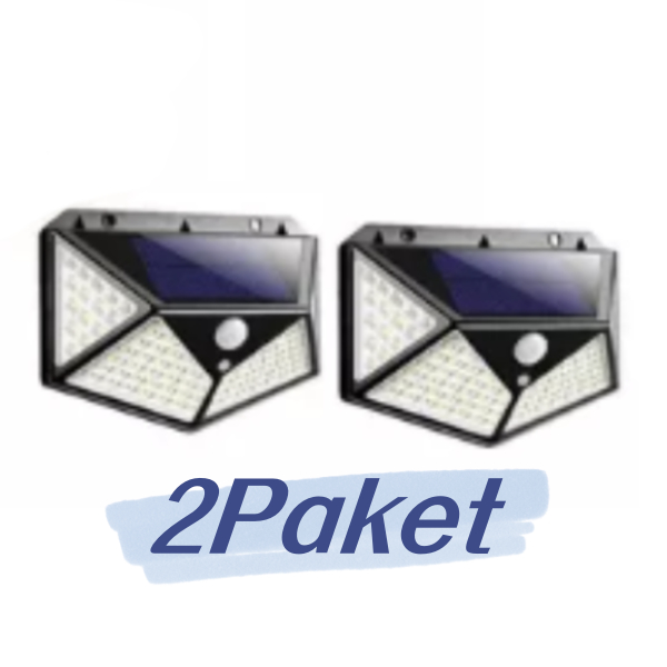 1/2/3 Unidades Luminárias Solares Impermeáveis Prova De Chuva 100 Led Sensor Courtyard Light Promoção