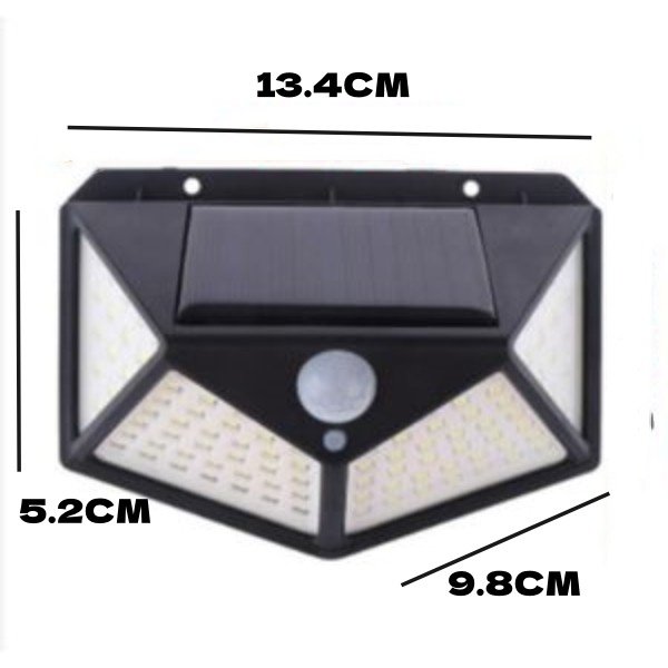 1/2/3 Unidades Luminárias Solares Impermeáveis Prova De Chuva 100 Led Sensor Courtyard Light Promoção
